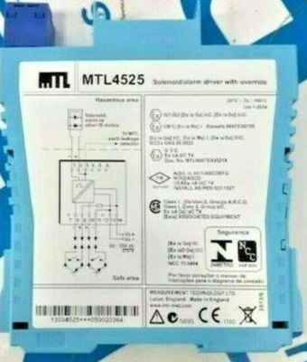 MTL4525 MTL Instrumentos Conductor de alarma de solenoide MTL4500 Serie MTL5500