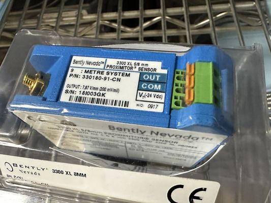 Sensor de proximidad con el sensor BENTLY NEVADA 3300 XL
