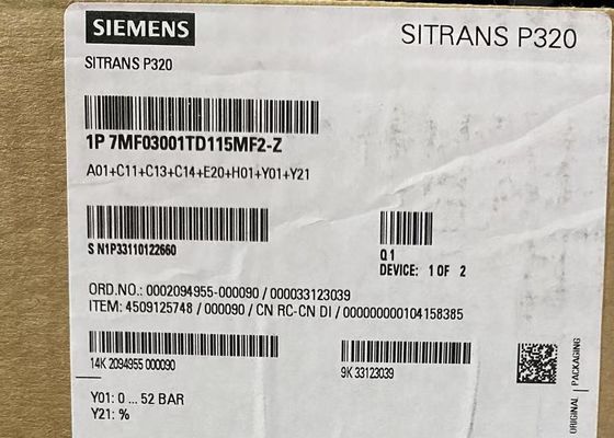 7MF0300-1TD1-5MF2-Z A00+E00+C11+H02 Transmisor SIEMENS para presión de calibración