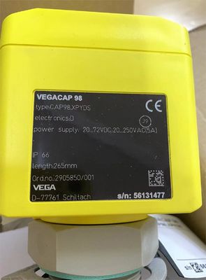 CAP98.XPYDS VEGA Ajuste del medidor de nivel Sonda de barra capacitiva libre para la detección de nivel