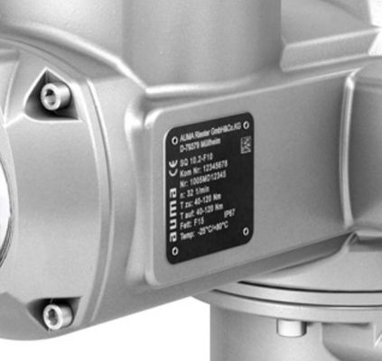 AUMA SQ 10.2-F10 Actuador de giro de piezas con controles de actuadores máticos AM 01.1