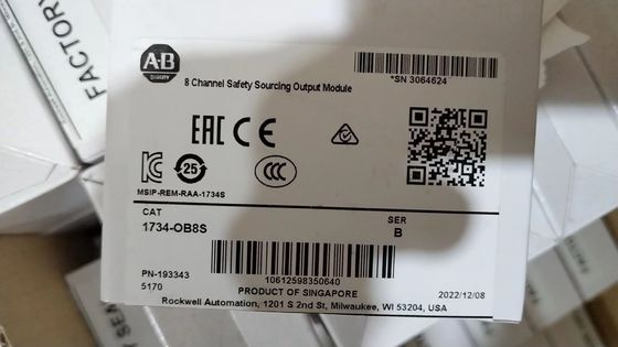 24VDC Allen Bradley 1734-OB8S PUNTO de entrada y salida de seguridad módulo de entrada y salida de ocho canales de salida de corriente