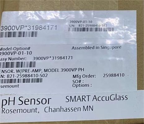 3900VP-01-10 3900 Sensor ORP de uso general para el sistema de control de pH de Emerson Rosemount