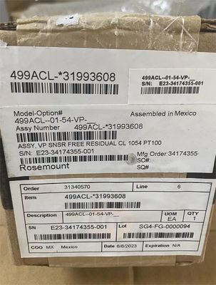 Emerson Rosemount Sensores de pH 499ACL-01-54-VP 499ACL Sensor de cloro libre
