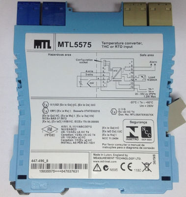 MTL5575 Convertidor de temperatura de las industrias MTL