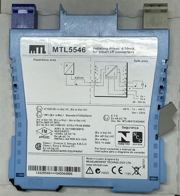 MTL5546 MTL Conducción aislante para posicionadores de válvulas HART® de 4 20 mA con detección de fallas de línea