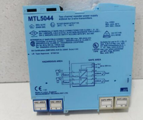 MTL5044 MTL Instrumentos Repetidor Fuente de alimentación de alimentación de voltaje de 20 a 35 V dc