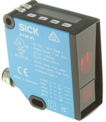 SICK Sensores de distancia láser DT20 Hi DT20-P244B 24,3 mm x 72,4 mm x 54,1 mm