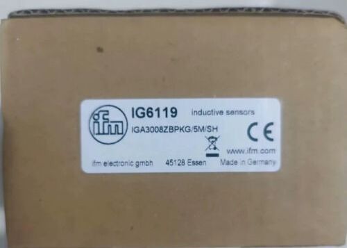 IFM IG6119 Sensor inductivo de alta temperatura con suministro de voltaje de 24 V y protección IP65