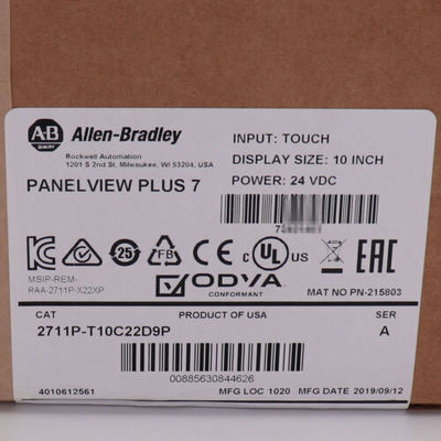 El operador del terminal de rendimiento de Allen-Bradley 2711P-T10C22D9P