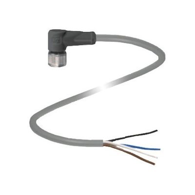 V1-W-A2-5M-PUR M12 Conexión de cordón femenina que protege contra el aflojamiento y la instalación inexacta