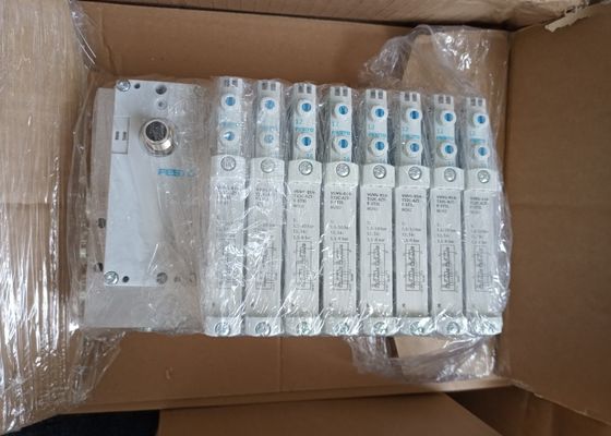 VTUG de colector de válvulas de Festo con conexión de enchufe multipin o bus de campo VTUG-14-VRPT-B1T-Q12B-UB-Q6SU-24K+TTSC