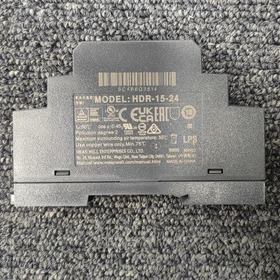MEAN WELL HDE-15-24 Fuente de alimentación ferroviaria original con sellado 1.47 KG