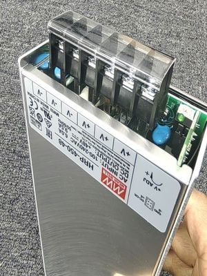 HRP-450-48 48Vdc 9.5A Fuente de alimentación PFC 8 Salidas analógicas Compacto 100 mm x 100 mm x 100 mm Tamaño