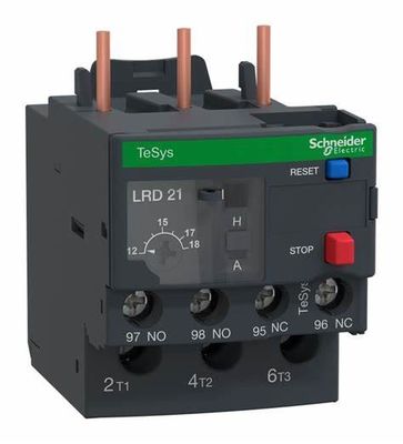 Relé de sobrecarga térmica LRD21 de Schneider Electric duradero con espacio entre orificios de montaje de 7.874" 200.00 mm e interfaz NAMUR