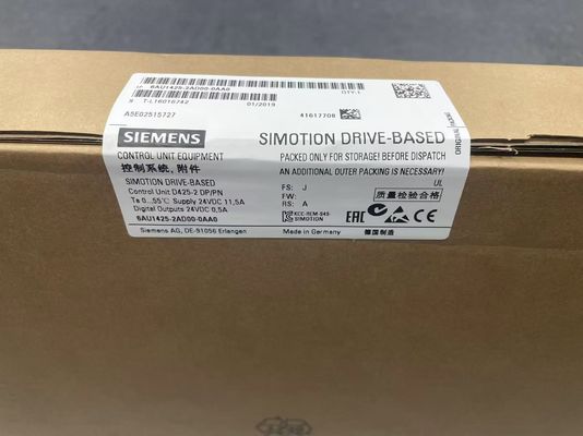 Controlador de movimiento programable Siemens 6AU1425-2AD00-0AA0, conexión de proceso 1/2-14 NPT y tamaño S2 de contactor