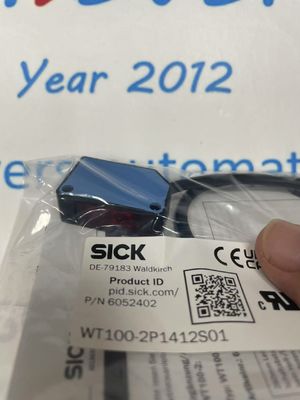 SICK WT100-2P1412S01 Sensores fotoeléctricos de detección precisa con un rango de detección de 0 a 40 m y una reproductibilidad de ≤ 2%.