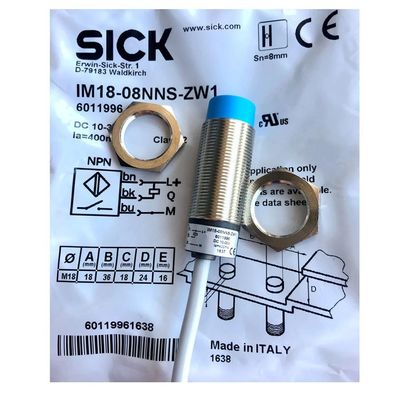 Optimice sus procesos industriales con el sensor de interruptor de proximidad SICK IM18-08NNS-ZW1 M30 x 1,5 tamaño de hilo