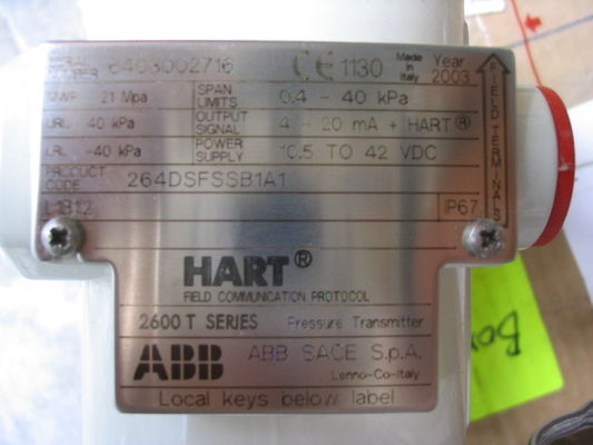 Transmisor de presión de la serie ABB 264DSFSSB1A1 2600 T
