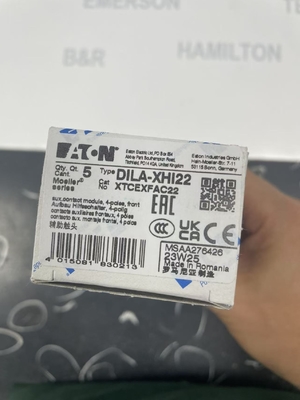 Módulo de contacto auxiliar serie Eaton DILA-XHI22 Moeller con material de sellado NBR y detección de posición por sensor Hall