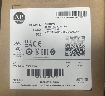 Variador de frecuencia ajustable Allen-Bradley 25B-D017N114