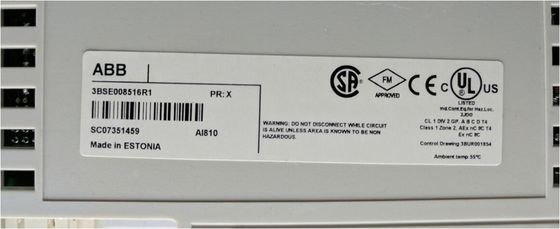 ABB 3BSE008516R1 Módulo de entrada analógica AI810 Comunicación HART de 12 bits