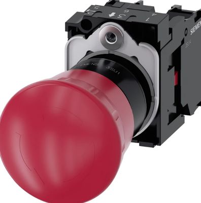 SIEMENS 3SU1100-1HB20 1FH0 BOTONES DE PARADA DE EMERGENCIA tipo seta