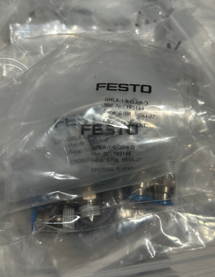 Válvula de control de caudal unidireccional de Festo GRLA-1/8-QS-6-D