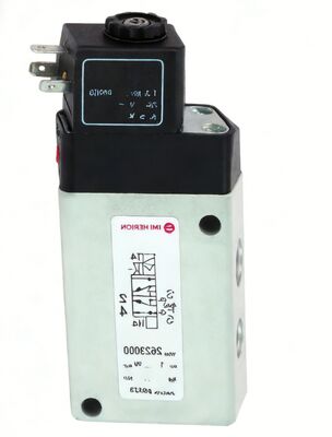 Válvula de carrete de pistón accionada indirectamente por electroimán, serie Norgren 26230