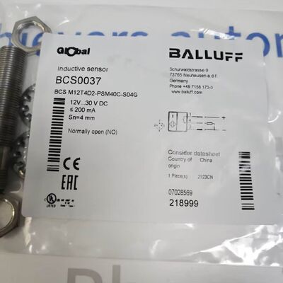 Sensor de proximidad capacitivo BALLUFF BCS M12T4D2-PSM40C-S04G