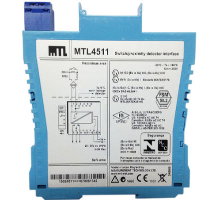 MTL4511 Interfaz de interruptor/detector de proximidad de instrumentos MTL de 1 canal, con detección de fallos en la línea