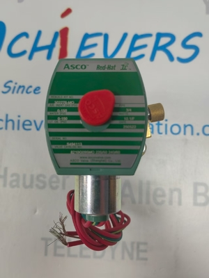 ASCO 8321G001 Válvula solenoide de 3 vías de latón de 1/4 pulgada 125DC