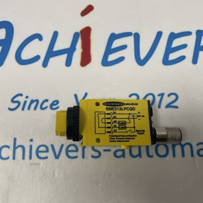 Sensor fotoeléctrico retrorreflectante polarizado de alto rendimiento BANNER SME312LPCQD