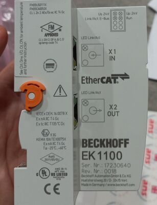El acoplador Beckhoff EK1100 EtherCAT