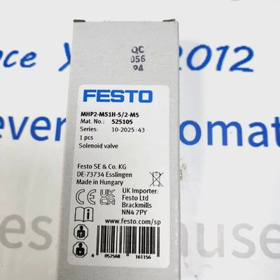 Válvula solenoide de alta velocidad de tipo MHP2-MS1H-5/2-M5 de Festo