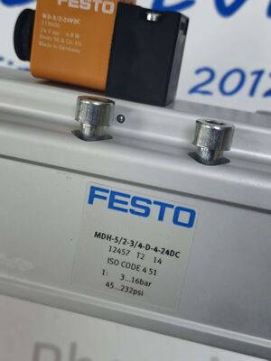 FESTO MDH-52-34-D-4-24DC válvula de solenoide, ensamblaje de bobina de la válvula de 24VDC