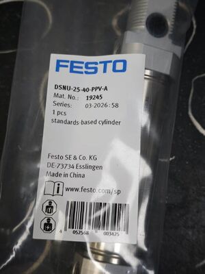 Cilindro neumático redondo FESTO DSNU-25-40-PPV-A